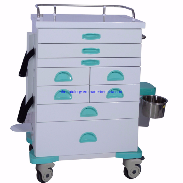 RH-C130 Hospital Nursing Furniture Numerous Medical Supply Drawer Anesthesia Cart