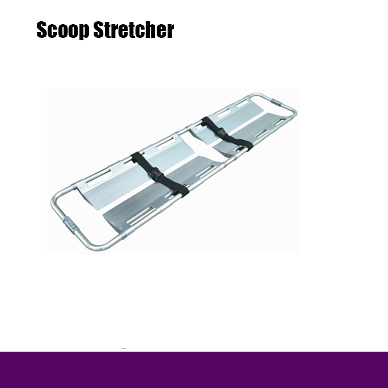 Rh-G702 Aluminum Alloy Scoop Stretcher Hospital Aluminum Stretcher Foldable