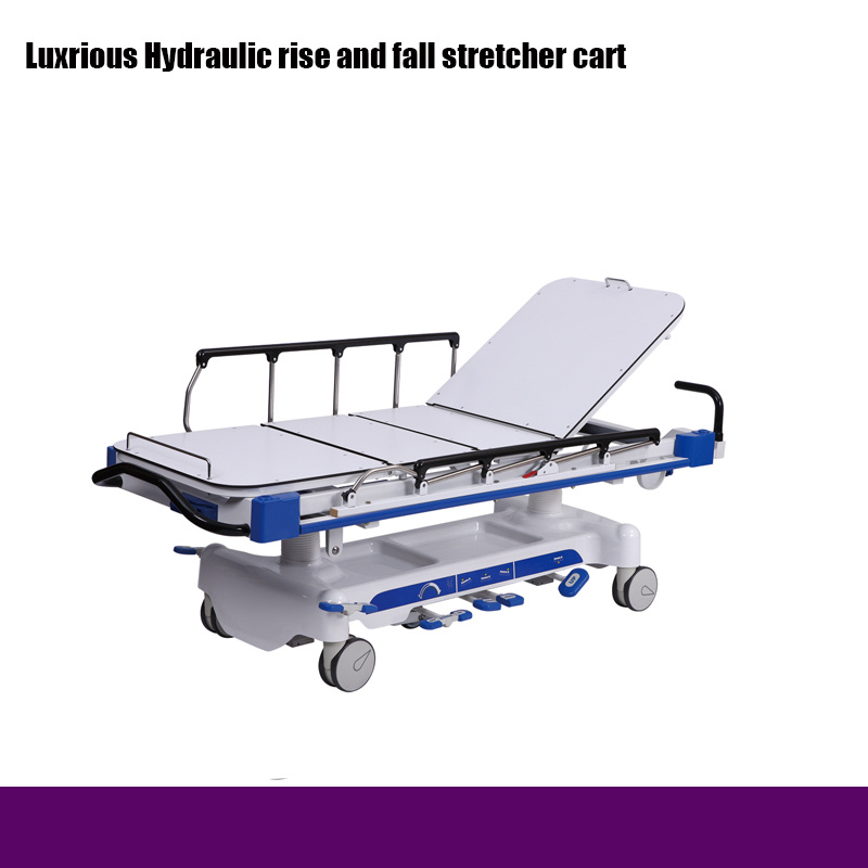 Rh-D205 Hospital Luxrious Hydraulic Rise and Fall Stretcher Cart