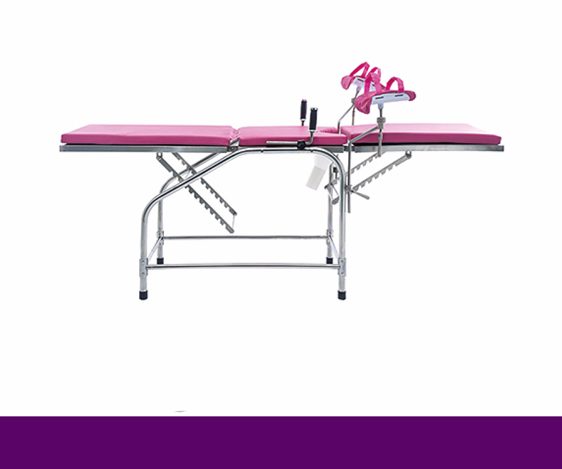 Stainless Steel Medical Gynecologic Examination Bed to Hospital Equipment