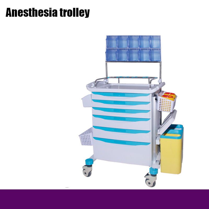 Hospital ABS Anesthesia Medical Trolley