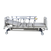 Rh-BS117 Two Crank Posture Adjustable Hospital Manual Bed for Impatient Clinic Nursing Care with Bending Type Aluminum Side Railings