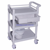 RH-101F Hospital Multifunctional ABS 3 Shelf and 1 Drawer Cart