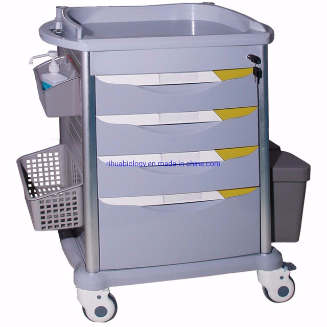 RH-C501 Hospital Fine 4 Drawer Medicine Delivery Cart