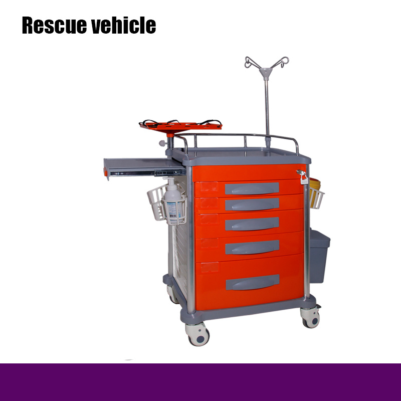 Mobile ABS Hospital Crash Cart Emergency Trolley