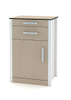 Compact Laminate Bedside Cabinet with Drawer: Premium Hospital Medical Furniture Supply