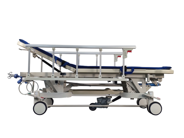 Rh-FA800E 5 Folding Railings Transfer Patient Trolley Hospital Equipment