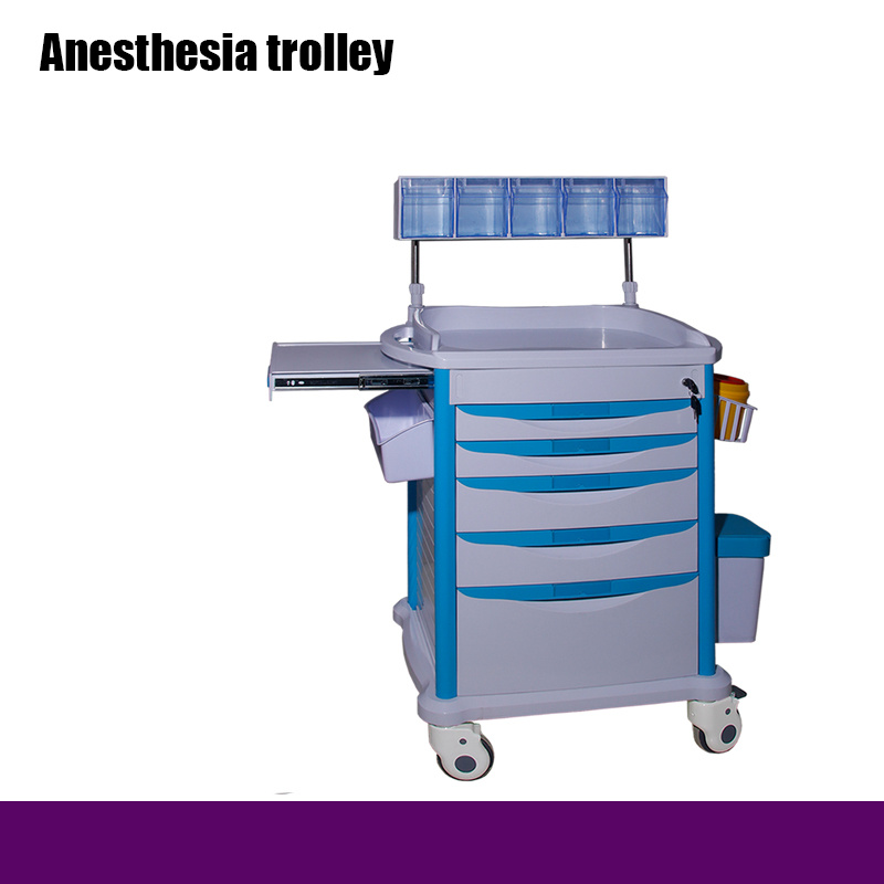 Storage Box Hospital Multi-Function Medical Cart Anesthesia Trolley