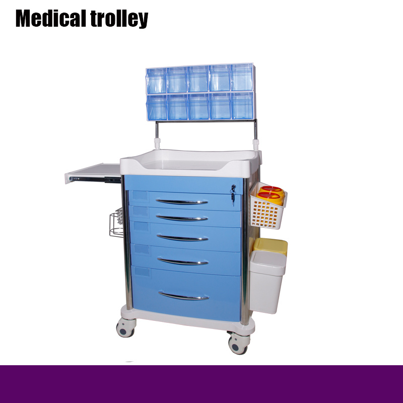 New Design Hospital Emergency Anaesthesia Trolley Cart