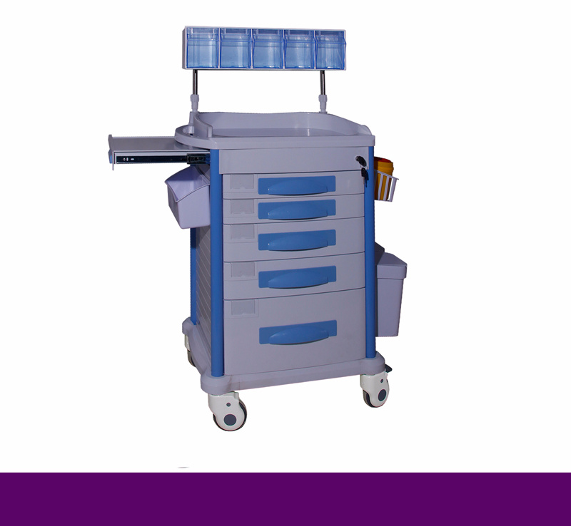 Hospital Plastic Anesthesia Drugs Trolley