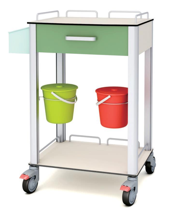 Multifunctional Treatment Workstation Trolley - Hospital Ward Furniture